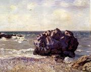 Langland Bay,Storr s Rock-Morning, Alfred Sisley